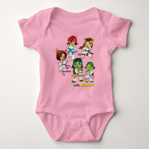 Body Para Bebê ONSIE - Karate Girls - Grupo 6 - Color Choice