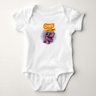 BODY PARA BEBÊ OOPS EU FIZ ISSO DE NOVO DINOSSAURO