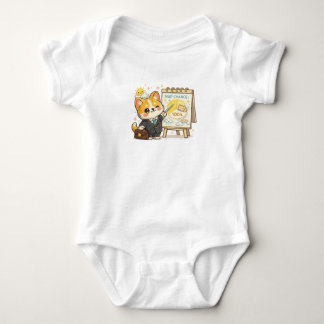 Body Para Bebê Oportunidade de Cochilo Divertido do Corgi no Temp