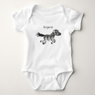 Body Para Bebê Óptica engraçada e engraçada com desenho animado