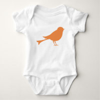 Orange Bird Silhouette