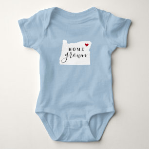 Body Para Bebê Oregon Home Grown State Tee