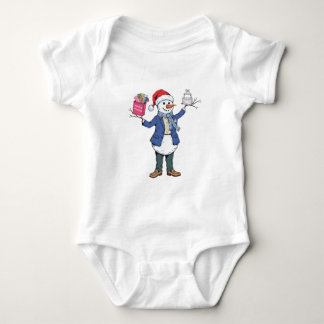 Body Para Bebê Organizador de Eventos Homem de Neve Natal 2026 Fe