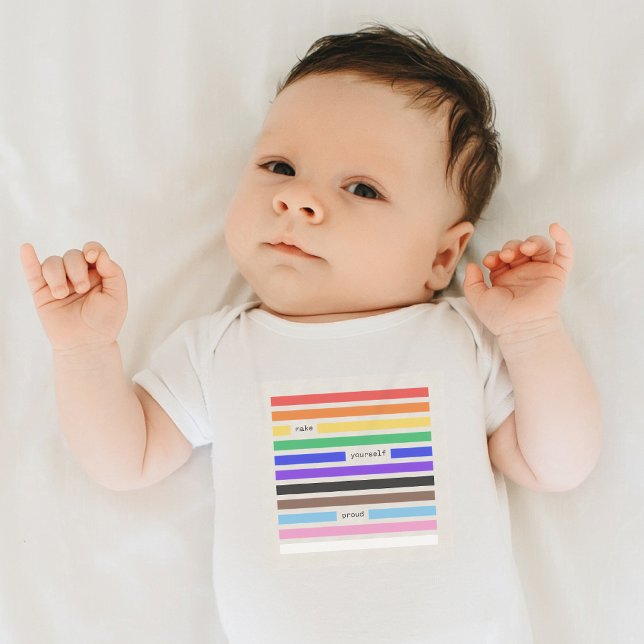 Body Para Bebê Orgulhe-Se Orgulho Redação Arco-Íris Orgulho 2026 (Criador carregado)