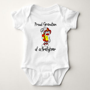 Body Para Bebê Orgulho do neto Bombeiro