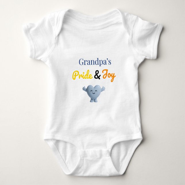 Body Para Bebê Orgulho e Alegria do Vovô (Frente)