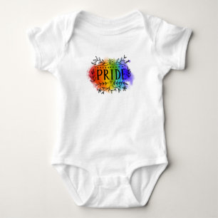 Body Para Bebê Orgulho em Watercolor