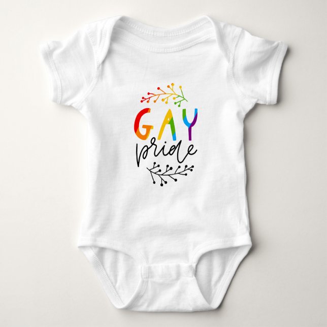Body Para Bebê Orgulho gay (Frente)