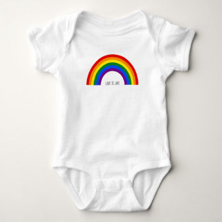 Body Para Bebê Orgulho Gay Arco-íris. O amor é amor.