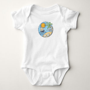 Body Para Bebê Ornamento de Verão