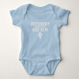 Body Para Bebê Ortodox Cross l Christian l Funny Dizendo: