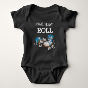 Body Para Bebê os anos 70 isto é como eu rolo o skate de rolo