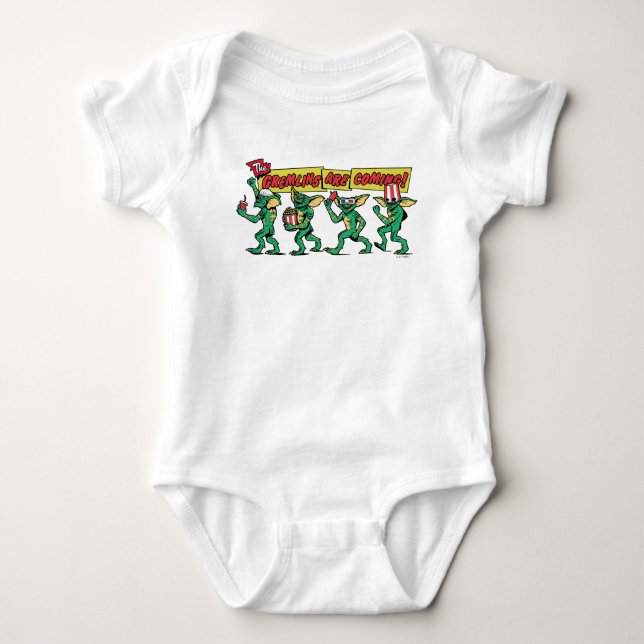 Body Para Bebê Os Gremlins™ Estão Chegando (Frente)