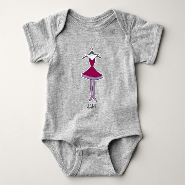 Body Para Bebê Os Jetsons | Vestido de Jane (Frente)