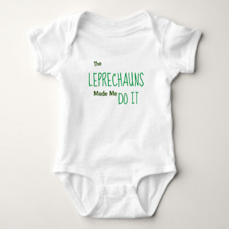 Body Para Bebê Os Leprechauns Fizeram-Me Fazê-Lo