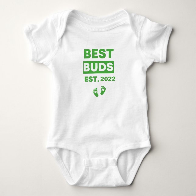 Body Para Bebê Os Melhores Buds Est. Os Bebês Personalizados Est. (Frente)