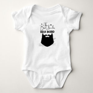 Body Para Bebê Os melhores tios têm barba