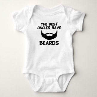 Body Para Bebê Os melhores tios têm barbas