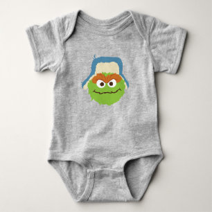 Body Para Bebê Oscar o Monstro Floresta Facial