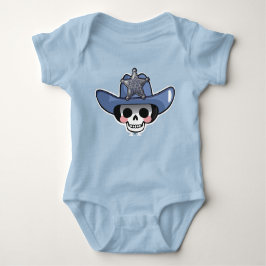 Body Para Bebê Osso para ser selvagem, Skeleton Cowboy Bodydress
