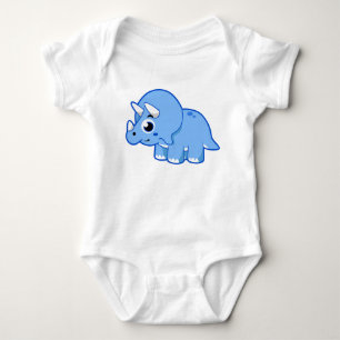Body Para Bebê Ótima Ilustração De Um Dinossauro Tricerátopo.