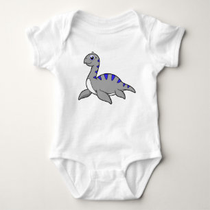 Body Para Bebê Ótima Ilustração De Um Monstro De Loch Ness.