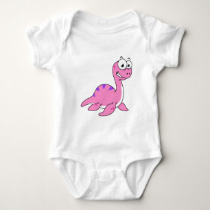 Body Para Bebê Ótima Ilustração Do Monstro Do Ness Loch.