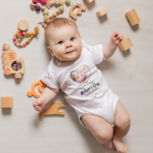 Body Para Bebê Our First Mother's Day Photo Baby Bodysuit