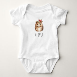 Body Para Bebê ouriço feminino personalizado