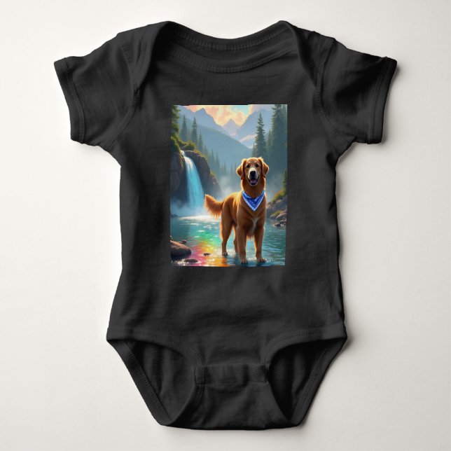 Body Para Bebê Ouro de sempre no Rio Arco-íris Fantástico (Frente)