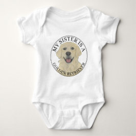 Body Para Bebê Ouro Inglês Retriever Big Sister