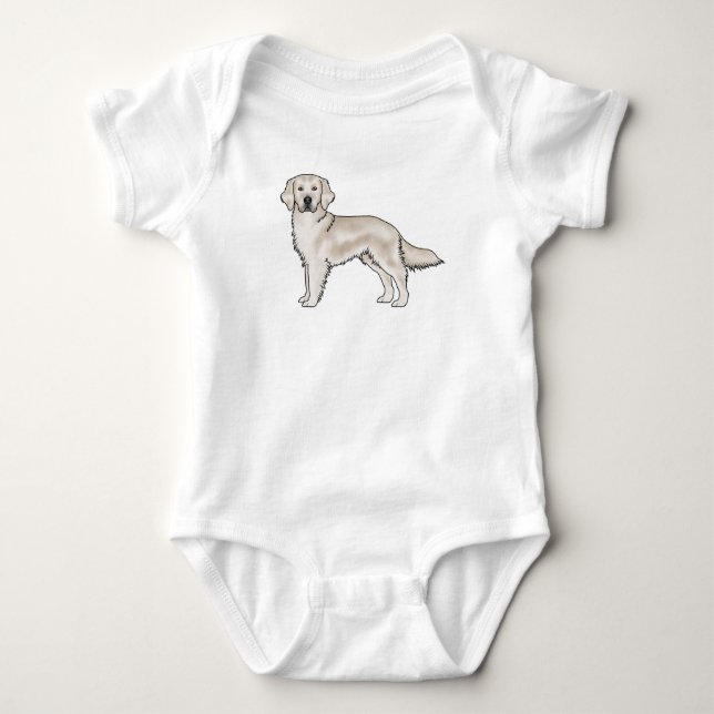 Body Para Bebê Ouro Inglês - Retriever Dog Adorable (Frente)