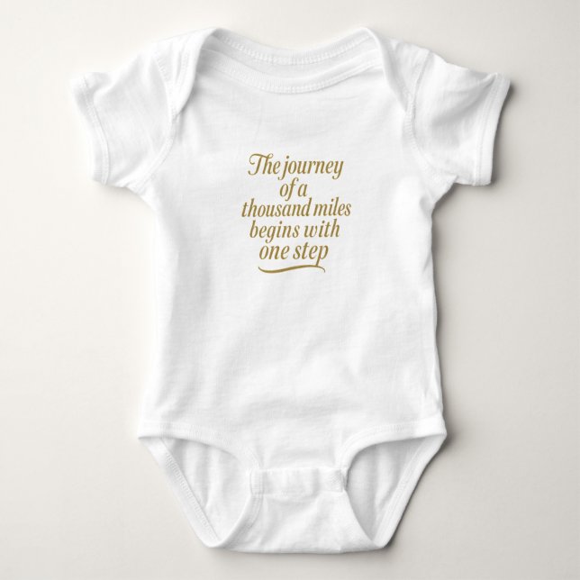 Body Para Bebê Ouro para frente (Frente)