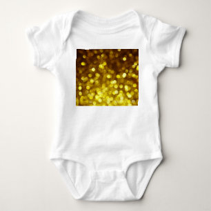 Body Para Bebê Ouro: textura festiva de Natal.