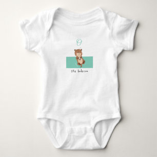 Body Para Bebê Outra ・ Adicionar Seu Nome Alfabeto Cute Monogra