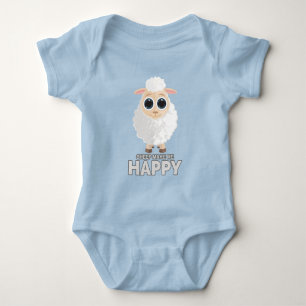 Body Para Bebê Ovelha me faz feliz