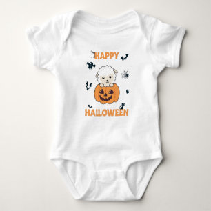 Body Para Bebê Ovelhas em abóbora aboborinha Feliz Dia das Bruxas