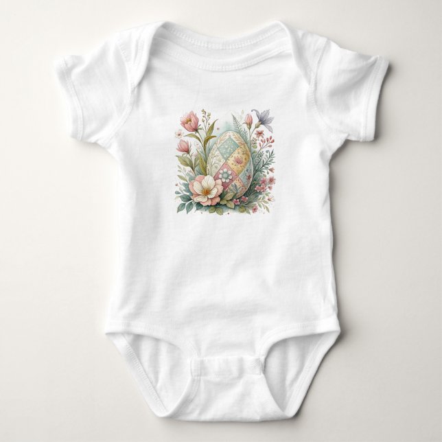 Body Para Bebê Ovo de Páscoa (Frente)