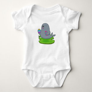 Body Para Bebê Ovos de Páscoa de focas