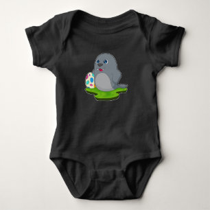 Body Para Bebê Ovos de Páscoa de focas