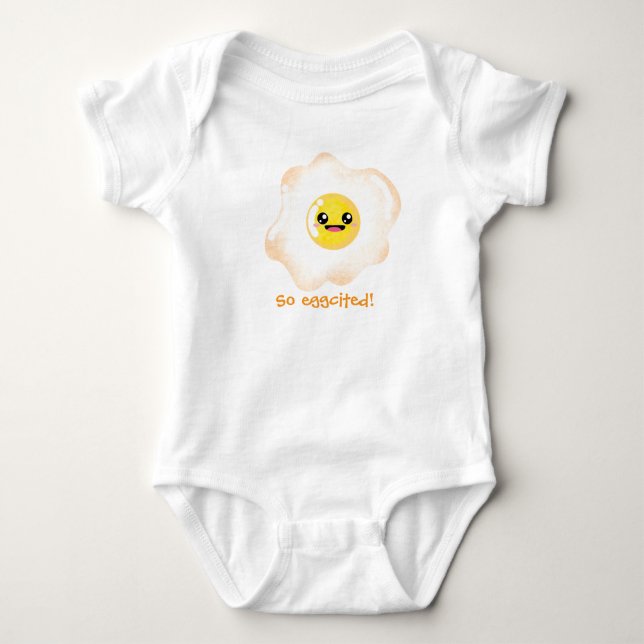 Body Para Bebê Ovos Kawaii Fofos (Frente)