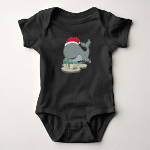 Body Para Bebê Pacote de Natal de Baleia