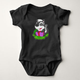 Body Para Bebê Pacote de Natal Skunk