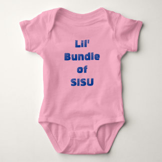 Body Para Bebê Pacote Lil' de SISU Baby One-Piece (Rosa)