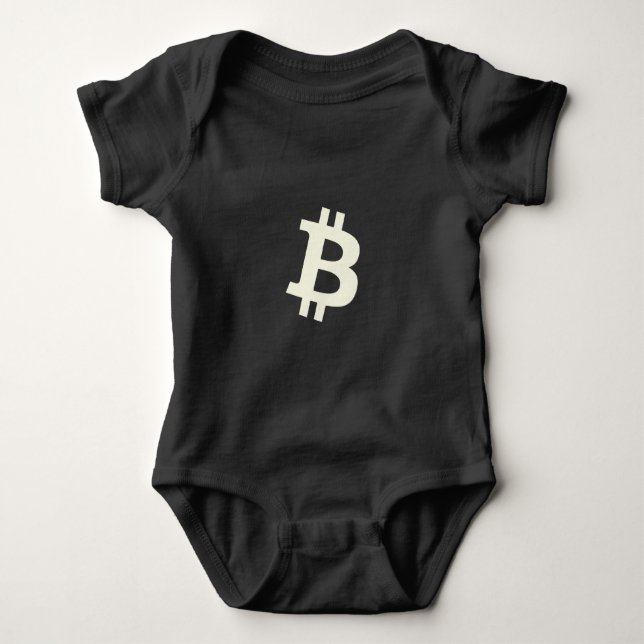 Body Para Bebê Padrão Bitcoin ₿ (Frente)