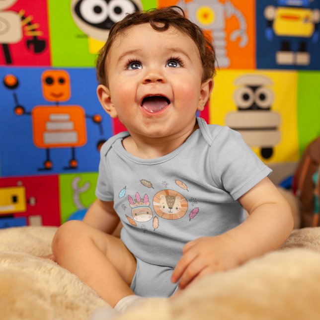 Body Para Bebê Padrão contínuo de índios tribais da floresta (Criador carregado)