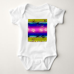 Body Para Bebê Padrão de Abstrato colorida