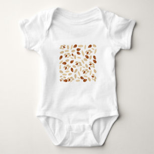 Body Para Bebê Padrão de amendoins