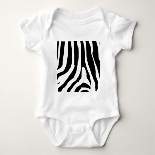 Body Para Bebê Padrão de faixas de impressão zebra