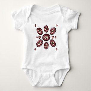 Body Para Bebê Padrão de Flor Mandala